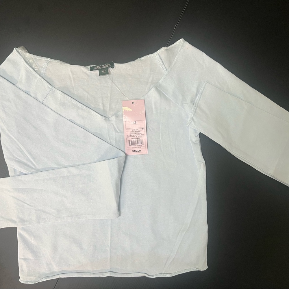 Wild Fable Light Blue Long Sleeve Tee